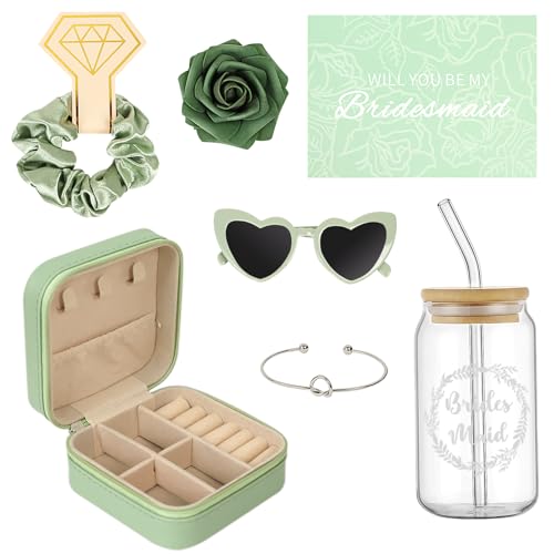 HOMENERGY 9 Pcs Bridesmaid Proposal Gifts - Will You Be