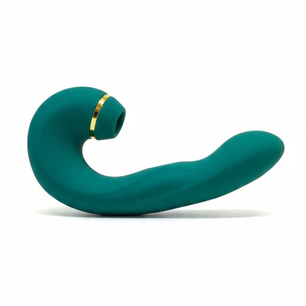 breckelle's empress full body massager – waterproof, usb rechargeable, curved ergonomic design, multi-tasking, easy to clean, portable wellness device (emerald green)