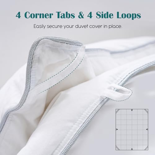 Yalamila Goose Feather Down Fiber Comforter King Size, 100% Cotton Cover by Yalamila - Used condition - Image 8