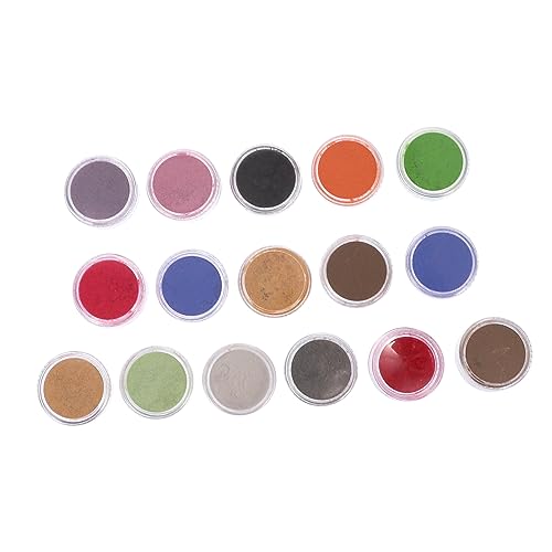 OSALADI 16 Color Pearlescent Powder Set Body Glitter for Face Nails Fine Glitter Makeup Highlighter