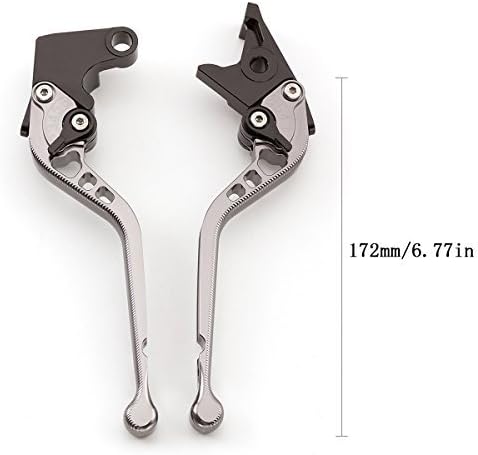 FXCNC Motorcycle 3D Long Adjustable Brake Clutch Levers Compatible with MV Agusta Brutale 675 2014-2016,Brutale 800/RR 2014-2015,Dragster 800/RR 2014-2016,Rivale 800 2014-2017,Turismo Veloce 800 2014