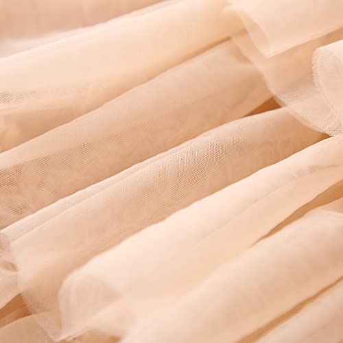 Deefant Girls Flower Floral Lace Sleeveless Tutu  Maxi Layered Dress Kids Tulle Wedding Party Gown Size 2-11 #TOP4