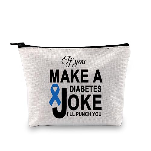 Regalos para diabéticos, suministros para diabéticos, bolsa de viaje, regalo personalizado para diabéticos, kit de supervivencia de emergencia para diabéticos, bolsa con cremallera, Broma Ku, moda