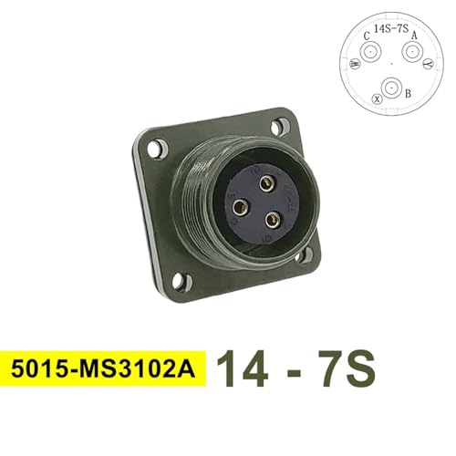 Conector MIL-C 5015 MS3102A 14S-7 socket circular militar MS3106A MS3108A 2