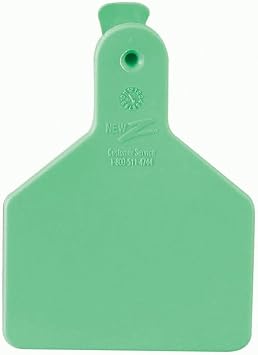 Z Tags 25 Count 1-Piece Blank Tags for Calves, Green