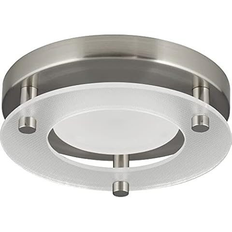 Progress Lighting P8247-09-30K LED Flush Mount Close-to-Ceiling, Nickel Cover