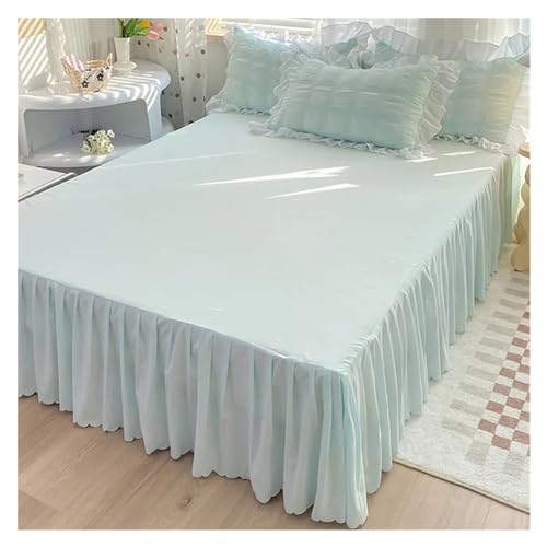 Falda de cama de encaje estilo Queen confeccionada en ropa de cama suave premium 5