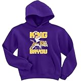 Mountee Apparel Lane Kiffin King Bayou Louisiana Hooded Sweatshirt Hoodie ADULT MEDIUM Purple