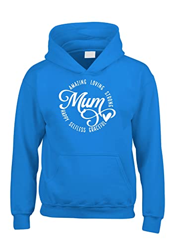 Sweat à capuche adulte bleu saphir taille L le cadeau idéal pour maman