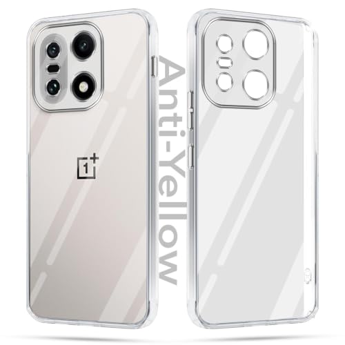 Image of Jkobi Lifetime Anti-Yellow Clear Back Case Cover for OnePlus 15 5G (Sleek Hard Crystal | Shockproof and Camera Protection)