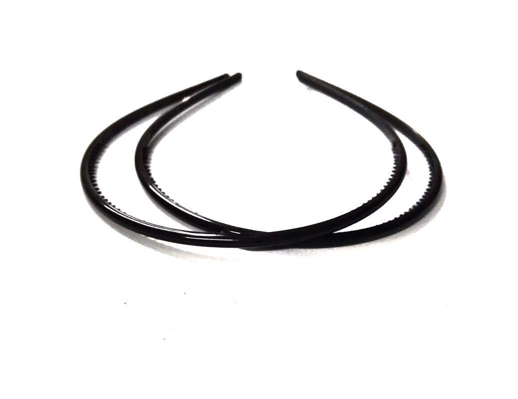 AJ Fashion Black Plain Craft Plastic Hairbands with Teeth DIY Head band for Girls & Women/Plain Black Hair Band (6) (B0C7DMKPWB) Amazon Price History, Amazon Price Tracker