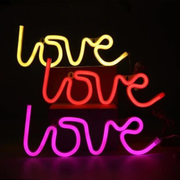 Image of Chronos Neon Sign Wall Hanging Light Battery & USB Operated for Home, Bedroom, Living Room, Kitchen, Dining Room, Bathroom, Office, Bar, Hotel, Restaurant, Nightclub, Party
