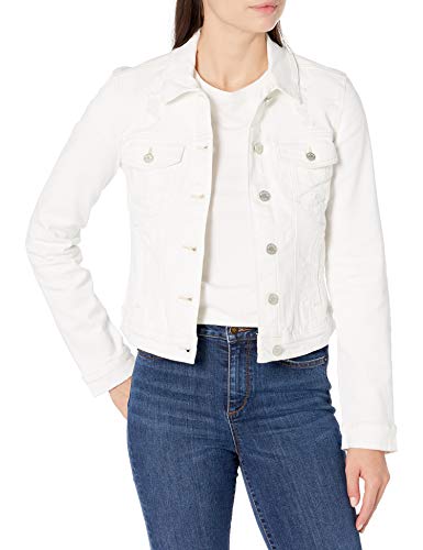 William Rast womens Farrah Classic Denim Jean Jacket, White, X-Small US