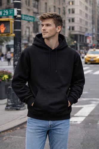 Image of Maydear Men's Skull Motorcycle Graphic Hoodie Vintage Biker Pullover Sweatshirt Casual Hooded Sweatshirt