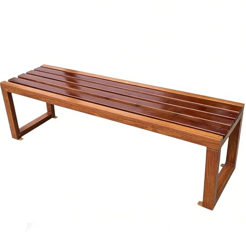 HUFIREHU �K�[�f���x���`�A�A�E�g�h�A���^�� �x���`�A�ό󐫁A�������b�L�|�t���[���A�ω׏d600kg�A�����⒆��ɍœK(Brown,120x40x45cm/47x16x18in)