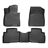 FIILINES Floor Mats for Kia Sportage Hybrid 2023 2024 2025 2026, All Weather TPE Floor Liners for Sportage Waterproof Durable 1st & 2nd Row Liner Set Black