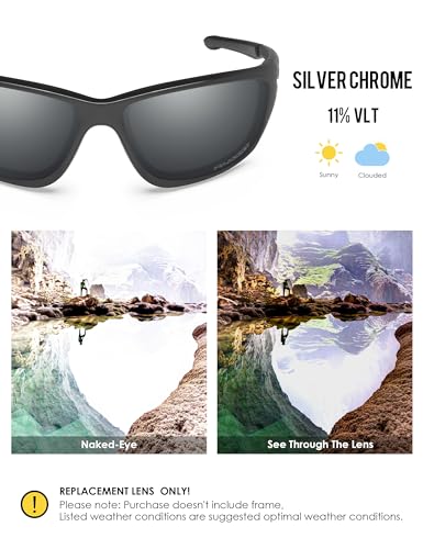 Image of BLAZERBUCK Polarized Replacement Lenses for Oakley Canteen 2014 OO9225 Sunglasses