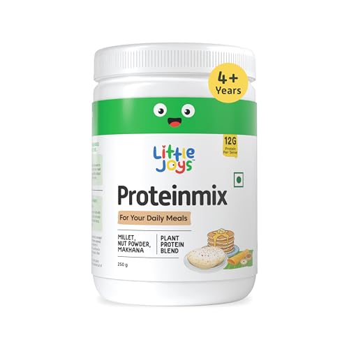 Image of Little Joys Multipurpose Roti Protein Mix 250g | Cookable Plant Protein Powder | 12g Protein Per Scoop | Pea, Soy & Brown Rice | No Taste Change, No Added Sugar | Mix in Roti, Dosa, Pancake