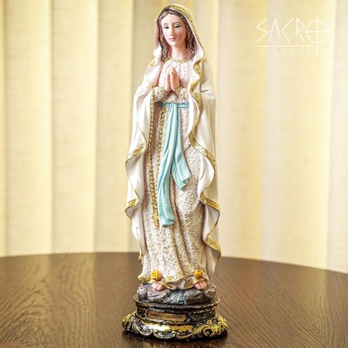 Sacro, Imagem Nossa Senhora de Lourdes Lurdes 30cm Importada Resina