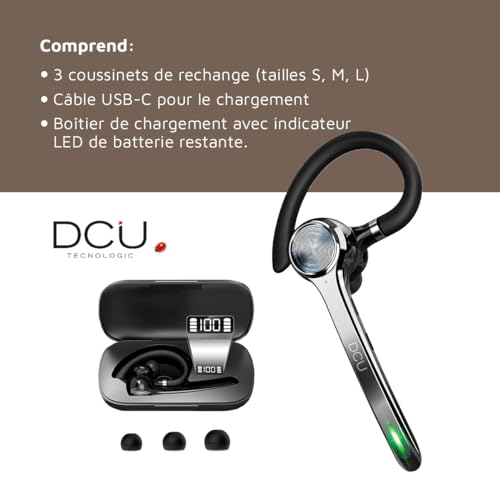 Casque Mono Bluetooth 5.0 avec connectivité à double point - 7