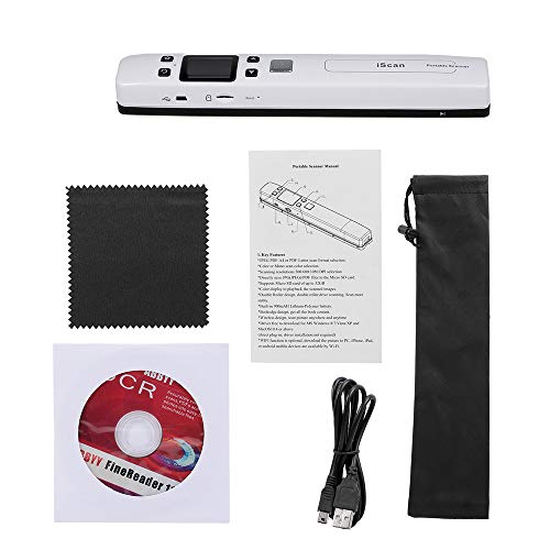 Scanner portable pour numériser reçus et documents A4 sans ordinateur - 8