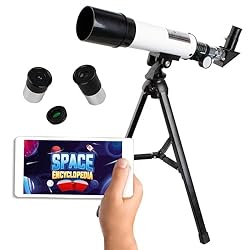 Party town Big Minds - Telescopio para Niños con A...: 🔭 TELESCOPIO PARA NIÑOS 🔭 Este telescopio para niños es un juguete ideal para iniciarse en el mundo de la astronomía. El telescopio niños permite a los niños descubrir planetas y estrellas, fomentando el interés por la astronomía y entra dentro de lo...