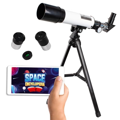 Party town Big Minds - Telescopio para Niños con App Educativa | Telescopio Astronómico Y Terrestre | Regalos Comunion Niño | Regalos para Niños 8 Años O Más