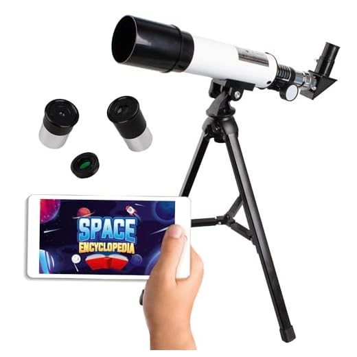 BIG MINDS - Telescopio Astronomico Bambini con APP Didattica | Telescopio Lisciani | Telescopio Bambini | Telescopio per Bambini con 3 Lenti | Astronomia per Bambini