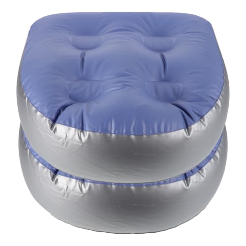 BEBEMOKO Thick Bathtub Mat Inflatable Spa Pillow Suction Cups Comfortable Portable Seat for Hot Tub
