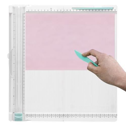 Find Scrapblooms 12x12 Foldable Paper Trimmer & Scoring Board Craft Paper Cutter and Folding Scorer Precision Paper Cutting Tool for Card Making Scrapbooking Gift Box Envelope