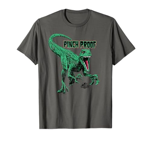 T-shirt Jurassic World St Patrick s Day Raptor col rond manches courtes