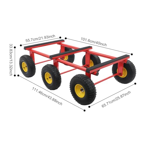 Carretilla de 6 ruedas todo terreno capacidad 1200 lbs miniatura 5