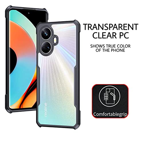 Image of RIGGEAR Xundd Back Cover Case Compatible with Realme 10 Pro Plus 5G (Armor | Clear PC and TPU)