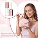OIIKI 6pcs 1.2ml Lip Gloss Tubes, Refillable Empty Lipstick Tubes with Wand, Mini Clear Plastic Lip Balm Gloss Containers for Travel Samples DIY Makeup- Rose Gold