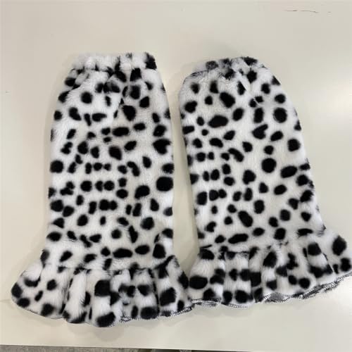 Image of Sexybody Leg Warmers for Women & Girls Y2K Kawaii Fluffy Fur Flared Leg Warmer Furry Goth Grunge Socks Harajuku Leopard