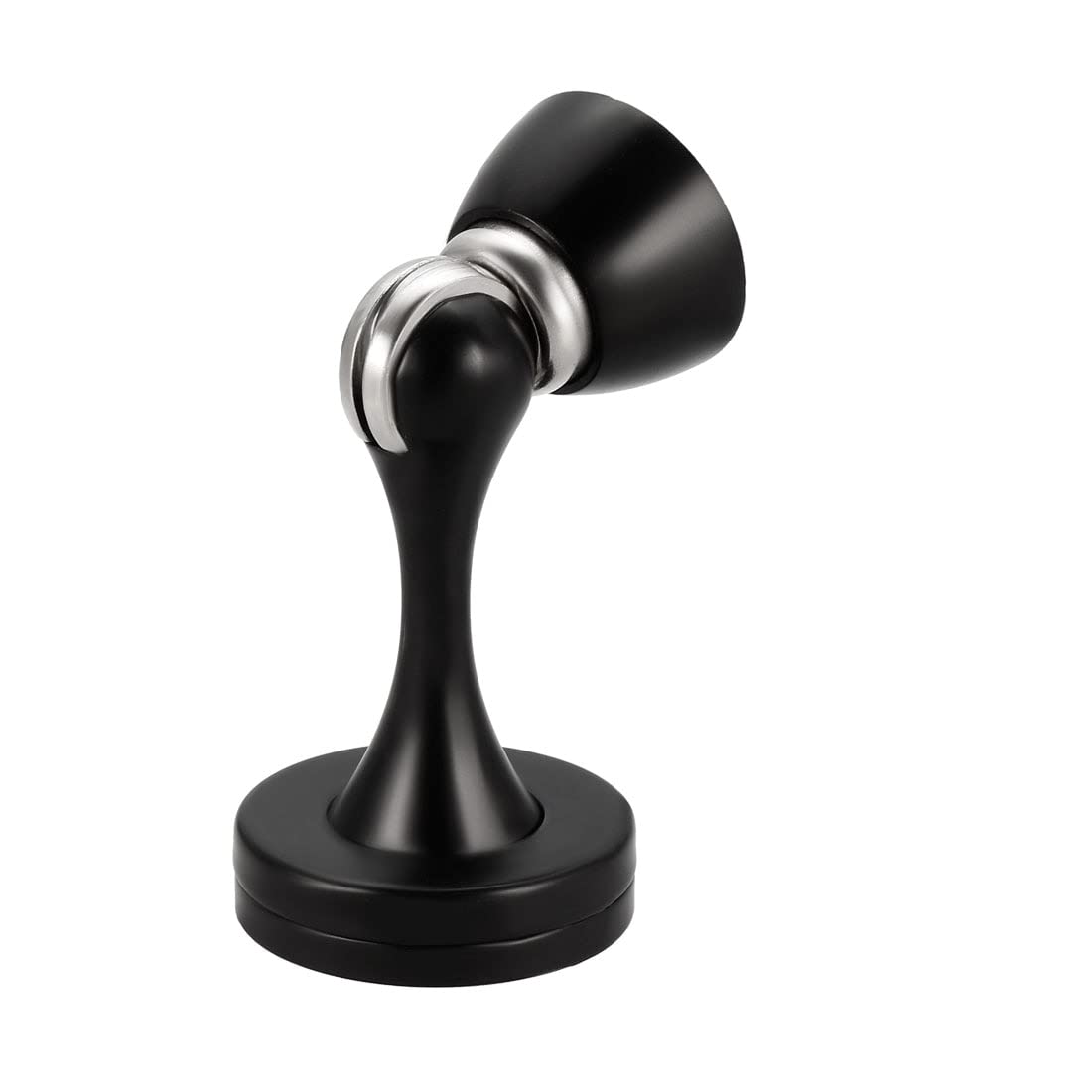 2pcs Magnetic Door Stopper Zinc Alloy Doorstop Catch Holder with Screws Black