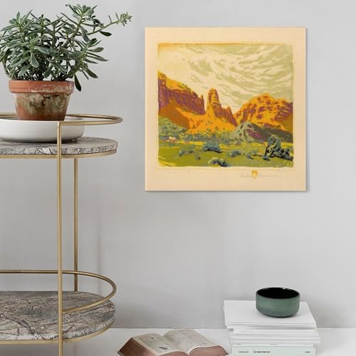 Impression sur toile Malapai Gustave Baumann habiller un mur vide - 4