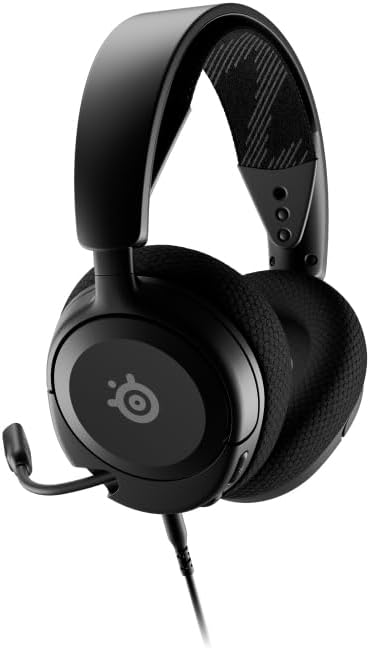 SteelSeries Arctis Nova 1 – Multi-Platform Gaming Kulaklık – Hi-Fi Sürücü – 360° Surround Ses – AirWeave Memory Foam Kulak Yastıkları – Gürültü Önleyici Mikrofon, PC, PS5, Switch, Xbox – Siyah - Görsel 4