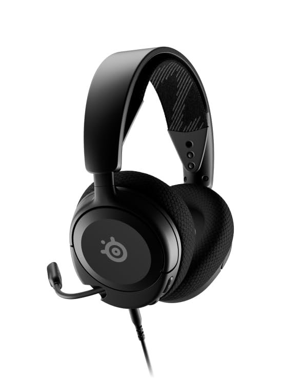 SteelSeries 61606 Arctis Nova 1 Gaming Headphones, Wired, Sealed Type, Compatible with PC, PS5, PS4, Switch, Bi-Directional Microphone, Noise Canceling, Space Audio, Hi-Fi Sound, Adjustable, Black by SteelSeries - Image 4