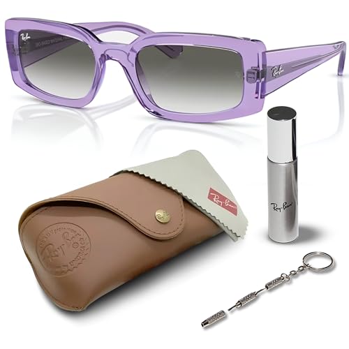Image of Ray-Ban RB4395 KILIANE BIO-BASED Square-Round Shaped Sunglasses for Men & Women with Official RAYBAN Eyewear Kit