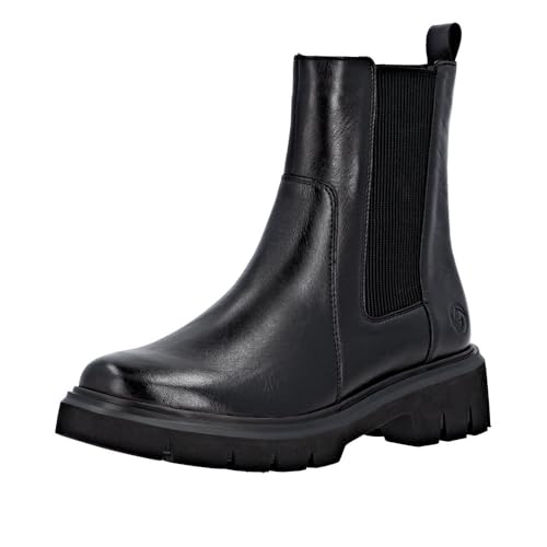 Bottines Chelsea Remonte D1w81 des finitions soignées en noir