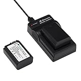 Powerextra 2 Pack NP-FW50 Reemplazo Batería Rercargable y Cargador para Sony Alpha a6500, a6300, a6000, a7s, a7, a7s ii, a7s, a5100, a5000, a7r, a7 ii Digital Cámara