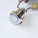 X-Haibei 1 Latching Push Button Power Switch 16mm 12V LED Stainless Steel Waterproof Blue
