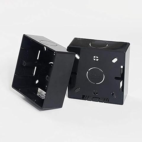 KITASST 86 Type Electrical Outlet Mounting Junction Box for Touch Dimmer Switch Installation(Black, 1 Pack) Cover
