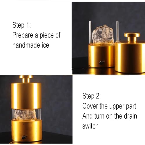 THYXGS Eisballpresse, 2,7-Zoll-Eiswürfelbereiter, Eisballpressen-Set Aus Al-Legierung Für 70-mm-Eiskugeln, Eispresse, Schnelle Kompression, Für Whisky, Cocktail, Bourbon, Scotch Auf Partys 3 THYXGS Eisballpresse, 2,7-Zoll-Eiswürfelbereiter, Eisballpressen-Set Aus Al-Legierung Für 70-mm-Eiskugeln, Eispresse, Schnelle Kompression, Für Whisky, Cocktail, Bourbon, Scotch Auf Partys