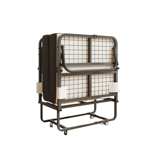 Portable Foldable Guest Bed Cots Fold Up Day Bed Rollaway Bed with Memory Foam Mattress & Metal Frame