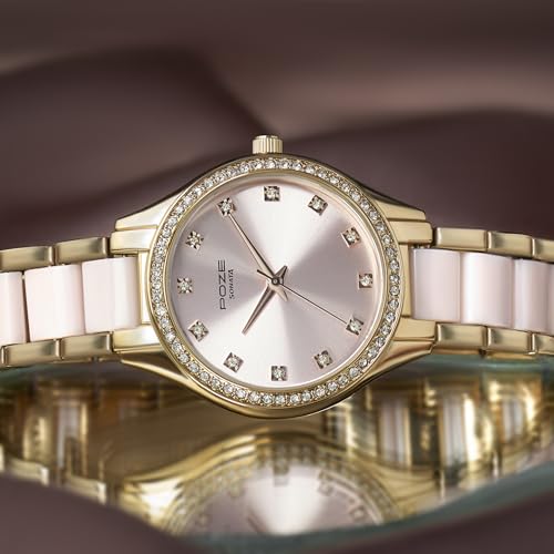 Buy Sonata Poze Quartz Analog Pink Dial Metal & Plastic Strap Watch for Women - SP80054KD01W at Amazon.in - Image 4
