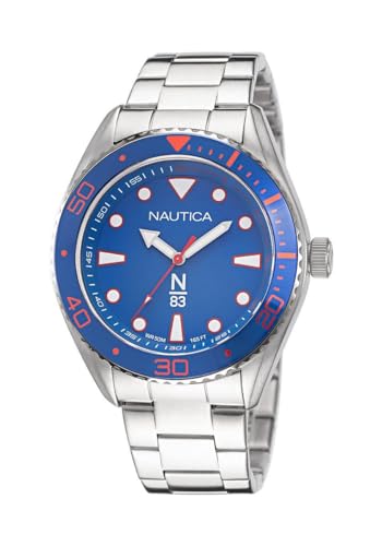 Orologio Uomo Nautica Napfws005 Argentato (ø 44 Mm