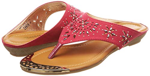 Image of BATA Women ULF Thong Red Fashion Slippers-6 (5715793)