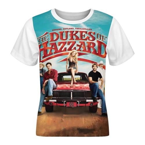 Boys Crewneck T-Shirt,Soft Short Sleeve Tee for Hazzard Dukes Top4